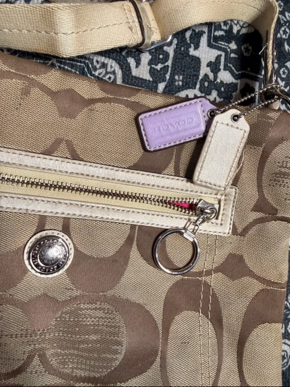 Coach crossbody tan